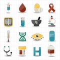 Medical and health care icons