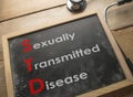 Medical and Health Care Concept, STD Sexually Transmitted Disease Royalty Free Stock Photo