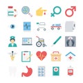 Medical and Health Colored Vector Icons