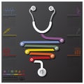 Medical And Health Connection Timeline Business Infographic Royalty Free Stock Photo