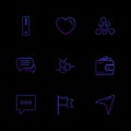 medical , health , navigation , conversation , eps icons set vector