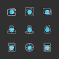 medical , health , navigation , conversation , eps icons set vector