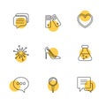 medical , health , navigation , conversation , eps icons set vector