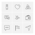 medical , health , navigation , conversation , eps icons set vector