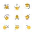 medical , health , navigation , conversation , eps icons set vector