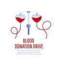 Blood donation drive design poster