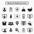 Medical and Healthcare Icon set.