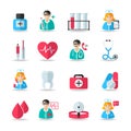 Medical healthcare icons set Royalty Free Stock Photo