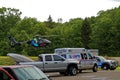 Medical Helecopter Flies in for Transport