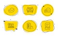 Dating, Mobile survey and Checkbox icons set. Medical help, Partnership and Corrupted file signs. Vector