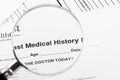 Medical report document Royalty Free Stock Photo