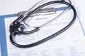 Medical history questionnaire Royalty Free Stock Photo
