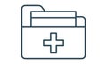 Medical History vector icon. Can be used for web and mobile apps. Royalty Free Stock Photo