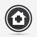 Medical hospital sign icon. Home medicine symbol.