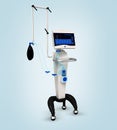 Medical hospital ventilator respiratory unit