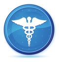 Medical icon midnight blue prime round button