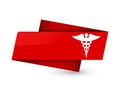 Medical icon premium red tag sign
