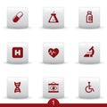 Medical icon series Royalty Free Stock Photo