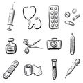 Medical icon set Royalty Free Stock Photo