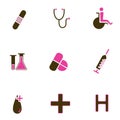 Medical icon set vector