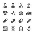 Medical icon set 4, vector eps10 Royalty Free Stock Photo