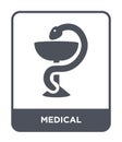 medical icon in trendy design style. medical icon isolated on white background. medical vector icon simple and modern flat symbol Royalty Free Stock Photo