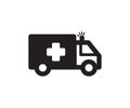 Medical ambulance icon vector logo design template Royalty Free Stock Photo