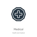 Medical icon vector. Trendy flat medical icon from health and medical collection isolated on white background. Vector illustration Royalty Free Stock Photo