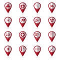 Medical icons with location icon02