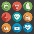 Medical icons, vector Royalty Free Stock Photo