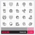 Medical icons set. Healthcare and Medicine thin line icons.