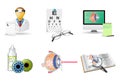 Medical icons set | Ophthalmology Royalty Free Stock Photo