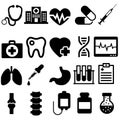 Medical Icons Vector Set. Ambulance Illustration Symbol Collection. For Web