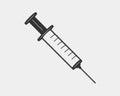 Medical icons vector. Syringe icon medicine drug