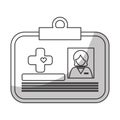 Medical id card icon image Royalty Free Stock Photo