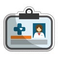 Medical id card icon image Royalty Free Stock Photo