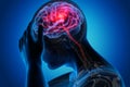 Man with brain heavy stroke symptoms