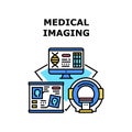 Medical imaging icon vector illustration Royalty Free Stock Photo