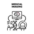 Medical Imaging Vector Concept Black Illustration