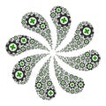 Medical Industry Icon Centrifugal Flower