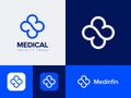 Medical infinity cross logo design