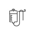 Medical Infusion line icon