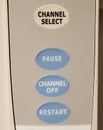 Medical infusion pump channel buttons