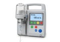Medical infusion pump displaying 125 ml hr Royalty Free Stock Photo