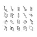 Medical Instrument And Equipment isometric icons set vector Royalty Free Stock Photo