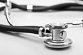 Medical instrument Stethoscope close up Royalty Free Stock Photo