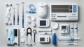 Medical Instruments Collection Royalty Free Stock Photo