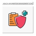 Medical insurance color icon
