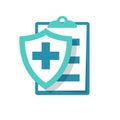 Medical insurance icon. Patient protection