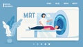 Medical Insurance Landing Page Offer MRT Diagnosis Royalty Free Stock Photo